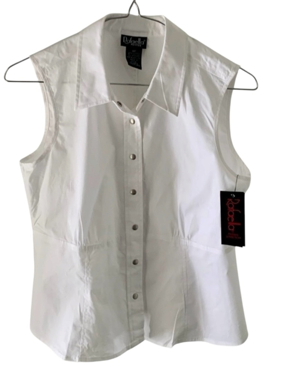 Rafaella Women’s Shirts Shorts Sleeve White Size 8P
